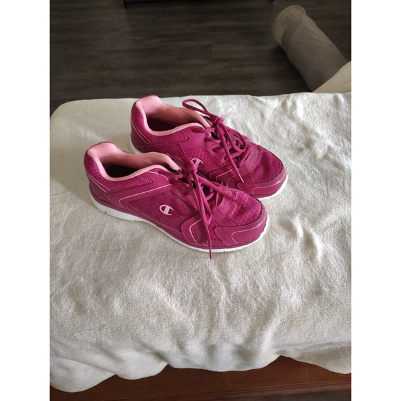 Champion Shoes - Champion Womens Magenta Pink Mesh Athletic Training Sneakers Shoes Size 11W